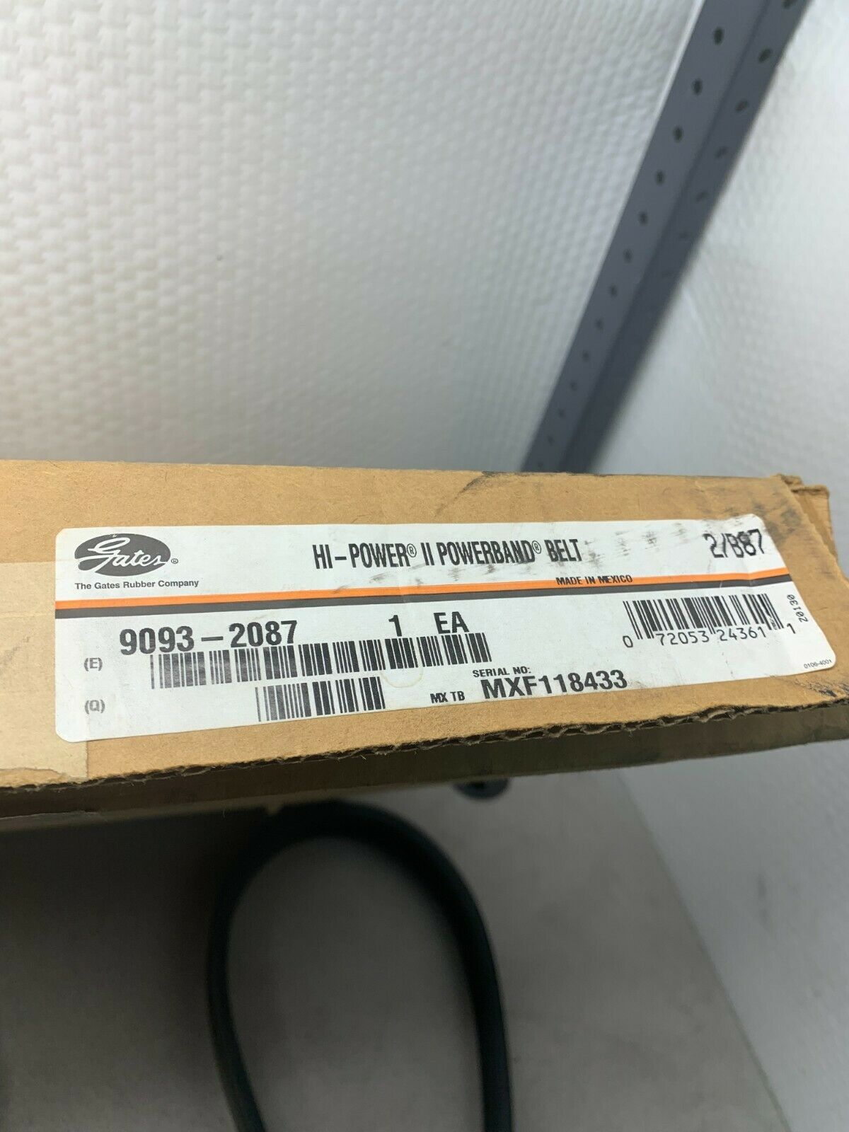 NEW IN BOX GATES HI-POWER II POWERBAND BELT 9093-2087