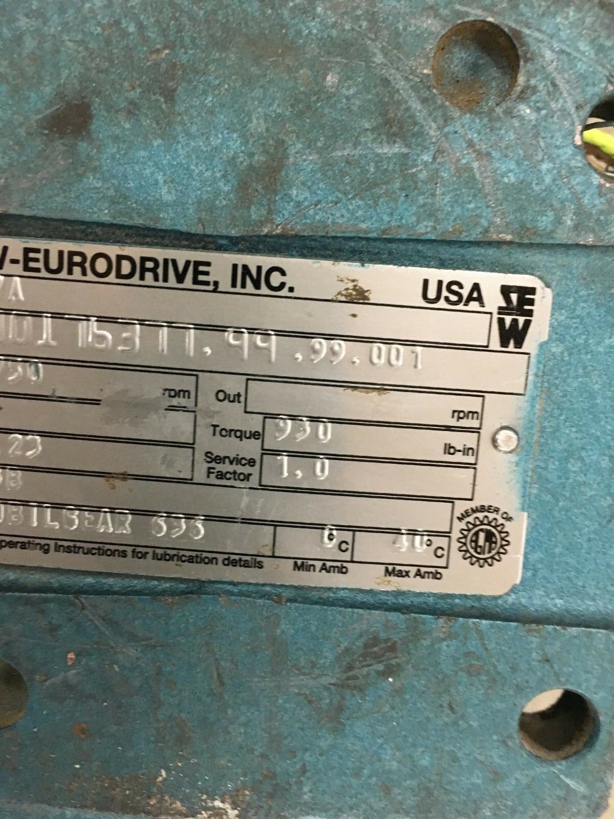 NEW SEW-EURODRIVE GEAR-REDUCER 9.23:1 RATIO S47A