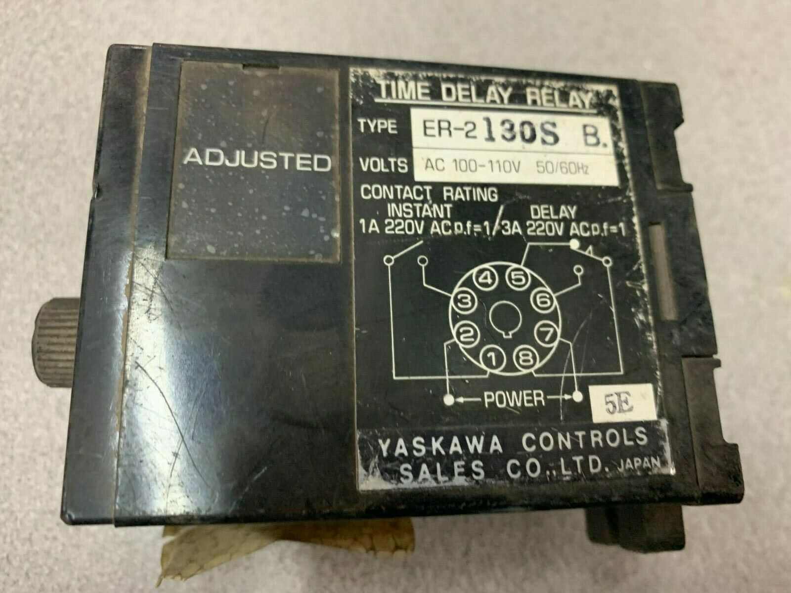 USED YASKAWA TIME DELAY RELAY ER-2130SB