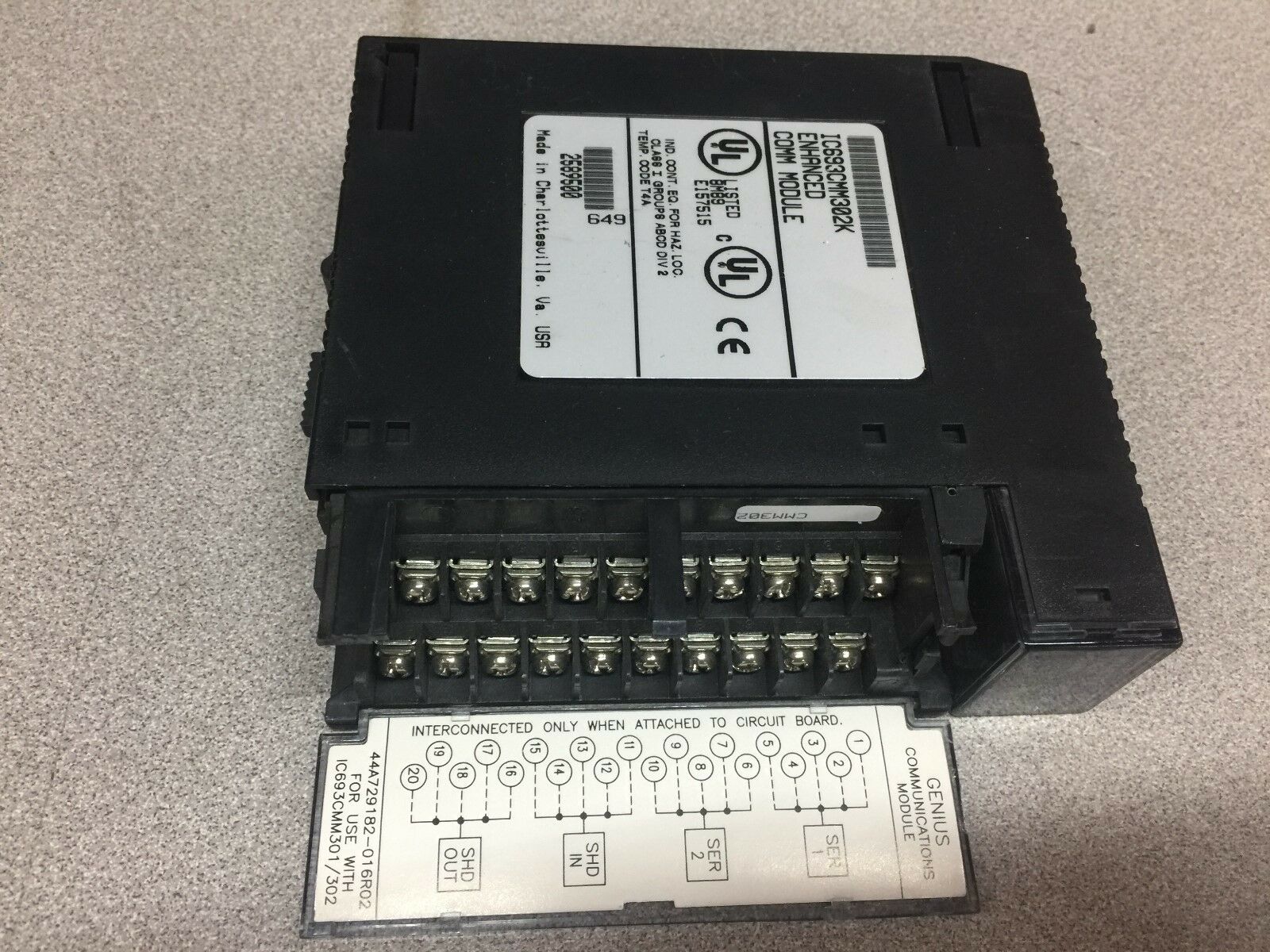 USED GE FANUC ENHANCED COMM MODULE IC693CMM302K