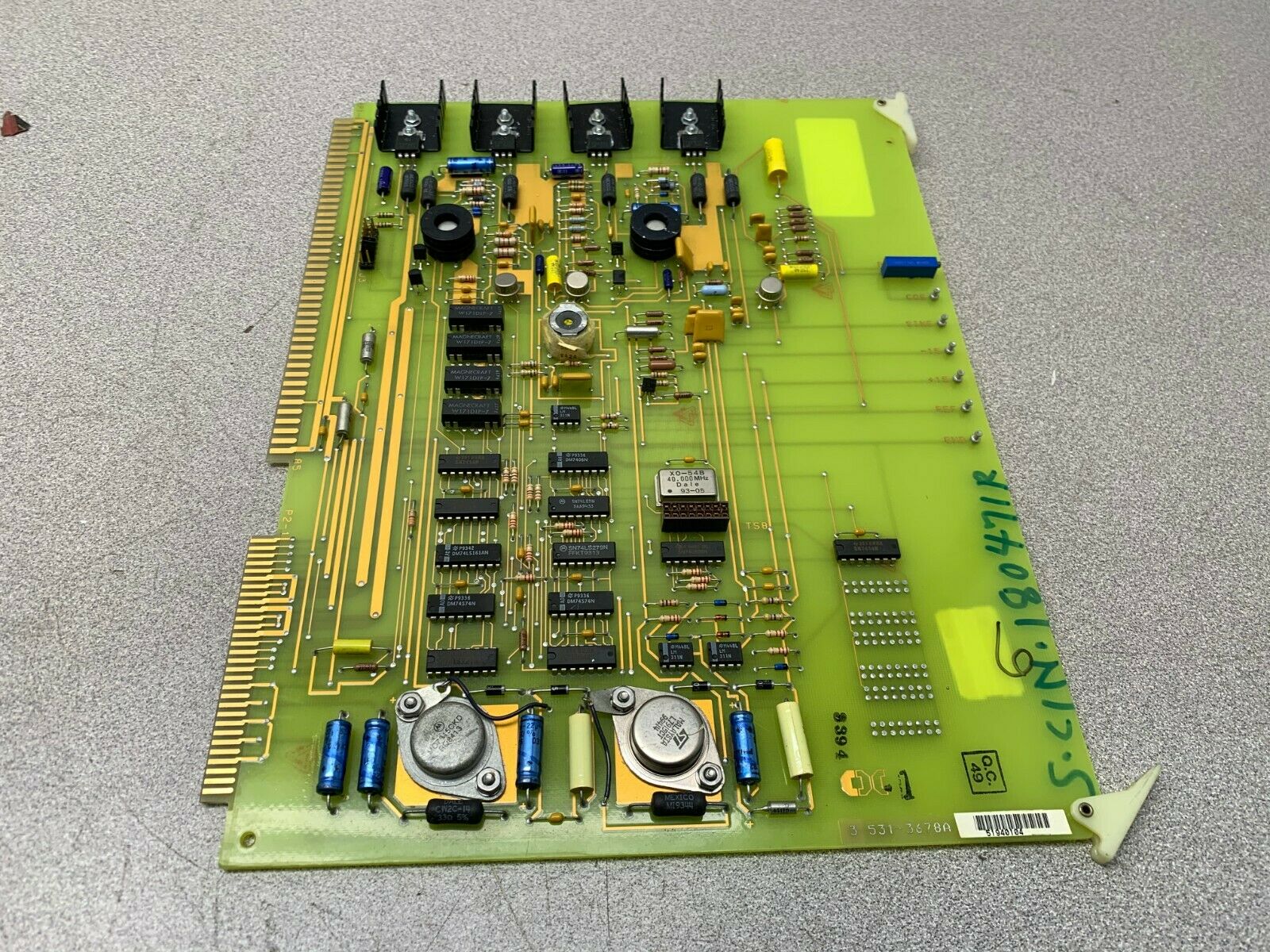 USED CINCINNATI MILACRON CNC PC CIRCUIT BOARD CARD 3-531-3678A