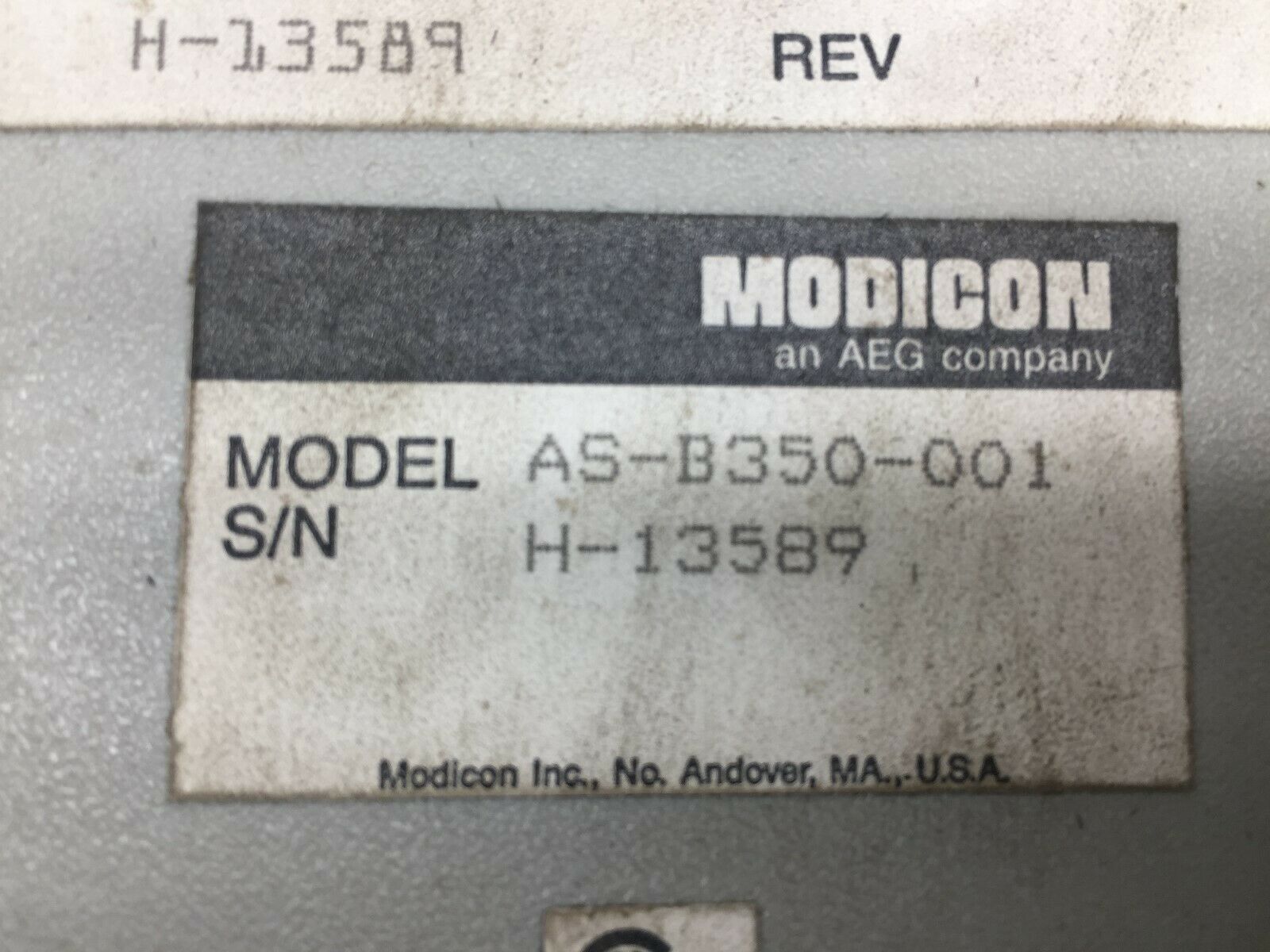 USED GOULD MODICON 115VAC OUTPUT MODULE AS-B350-001