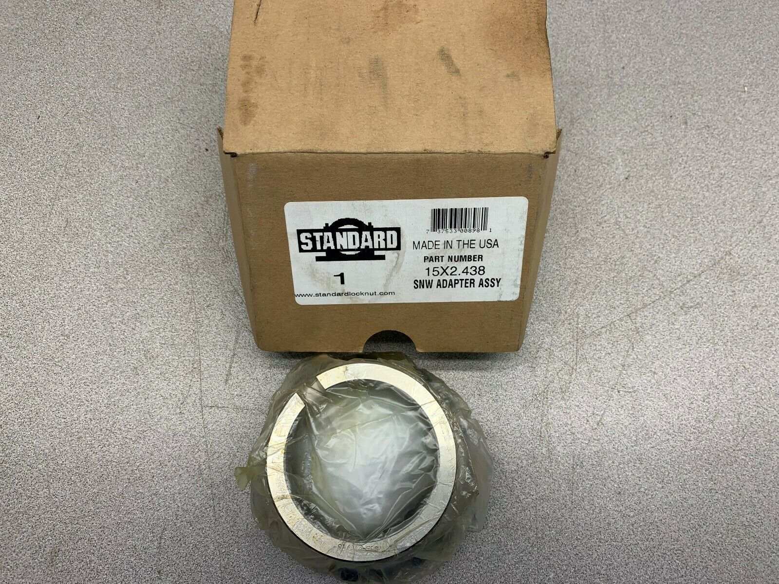 NEW IN BOX STANDARD SNW ADAPTER ASSY 15X2.438