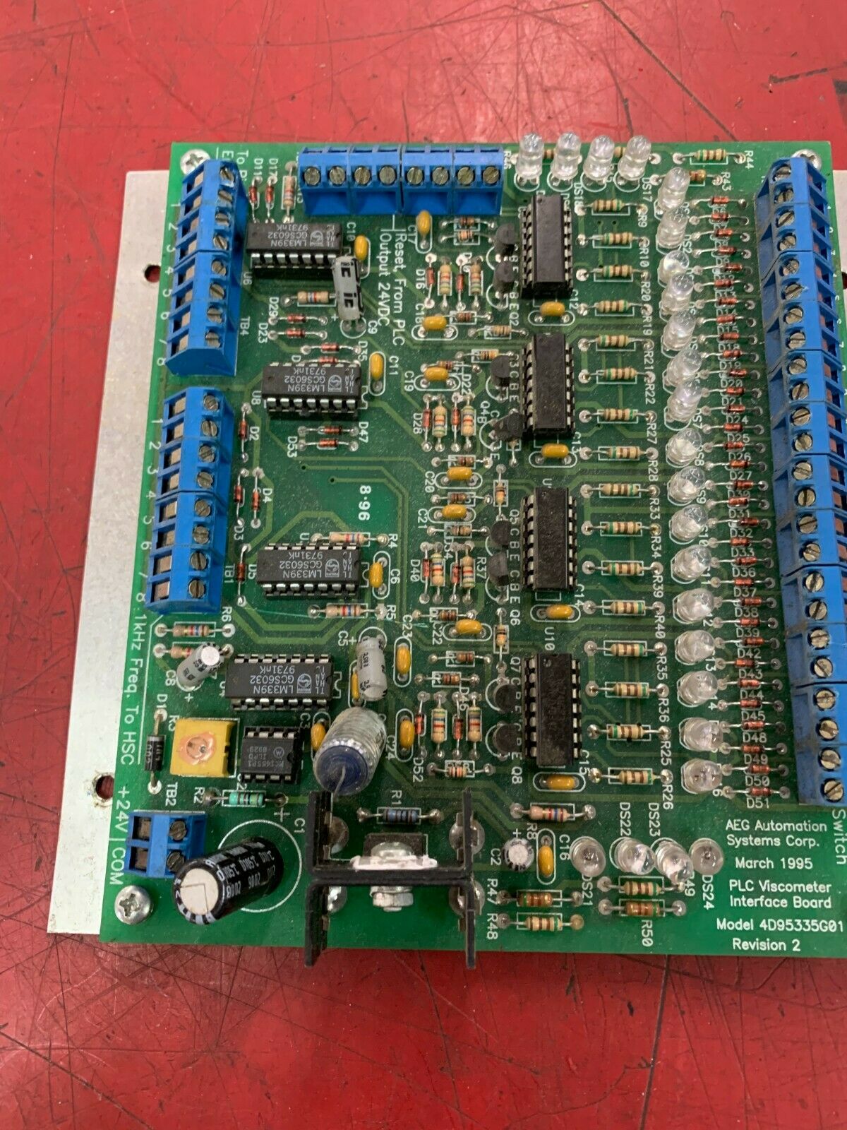 USED AEG AUTOMATION SYSTEMS 4D95335G01 INTRFACE BOARD