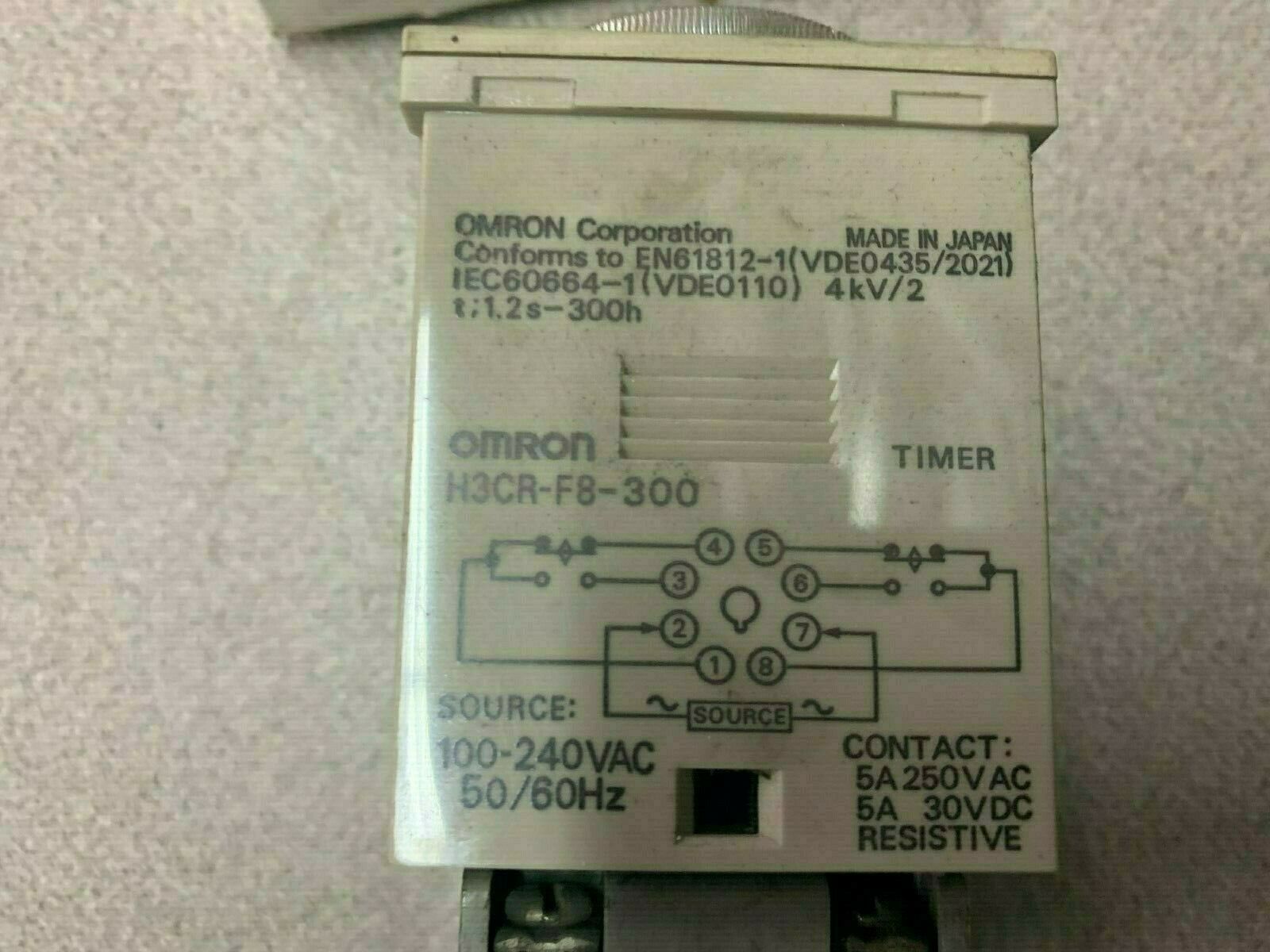 NEW IN BOX OMRON TIMER H3CR-F8-30D