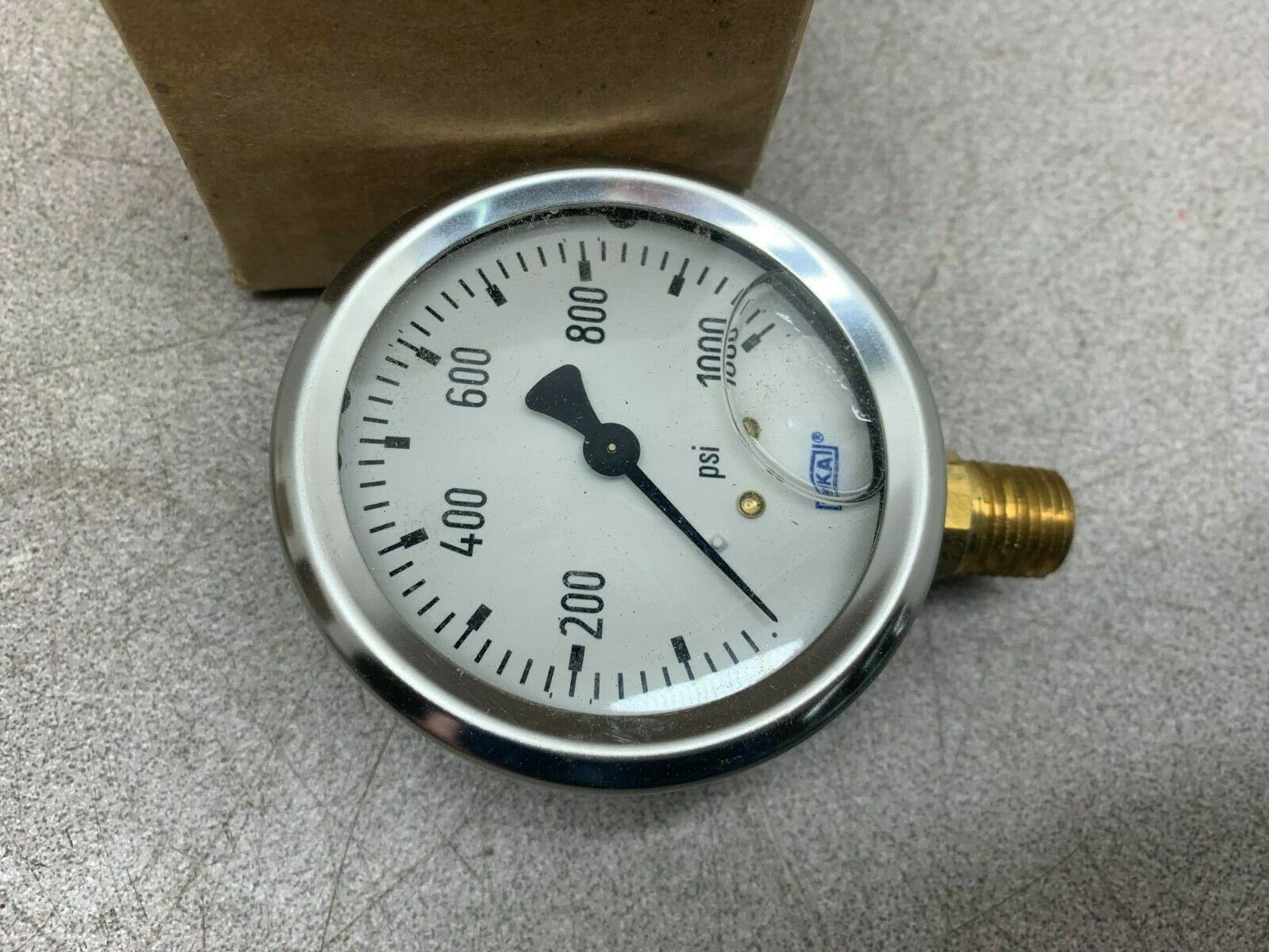 NEW IN BOX WIKA 200 PSI 1/4 NPT PRESSURE GAUGE 9767088