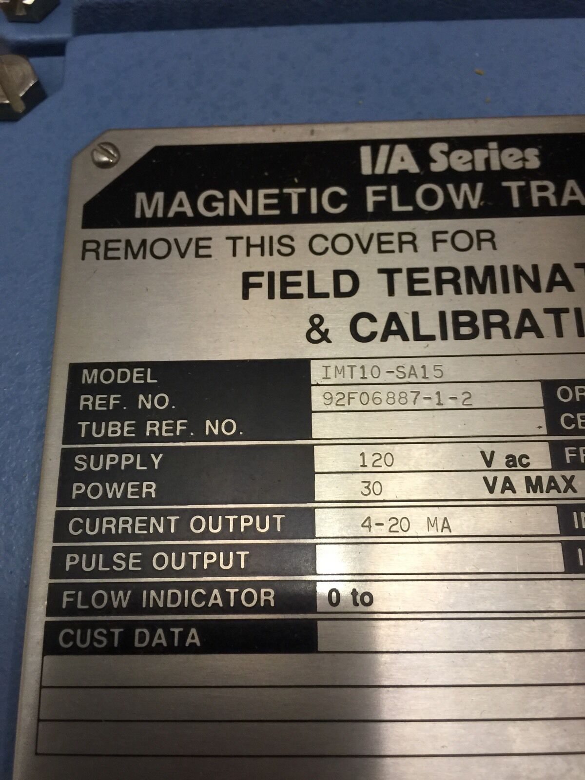 (REMAN) FOXBORO I/A SERIES MAGNETIC FLOW TRANSMITTER IMT10-SA15