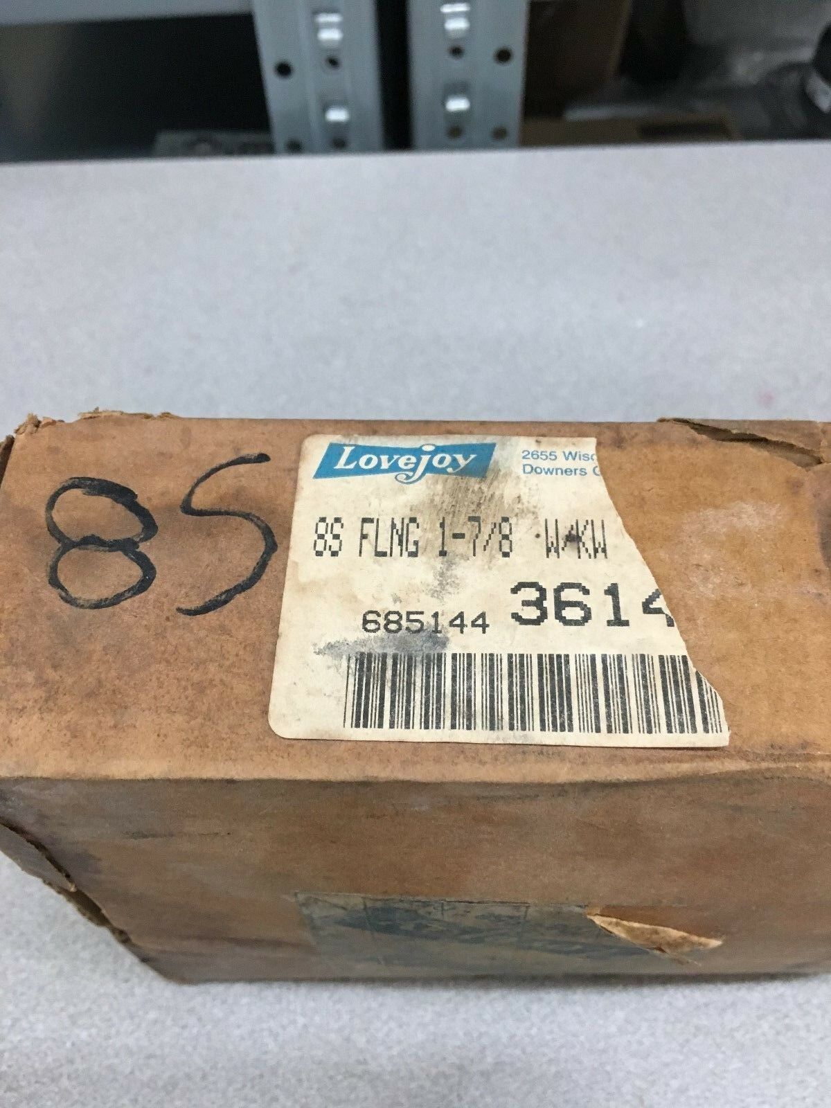 LOVEJOY 8S FLANGE 1-7/8 W/KW