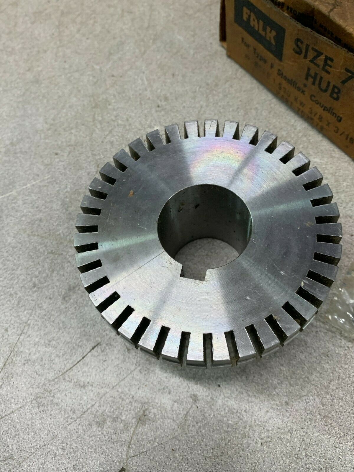 NEW IN BOX FALK 703578 SIZE 7F STEELFLEX COUPLING HUB 1.500 KW 3/8 X 3/16