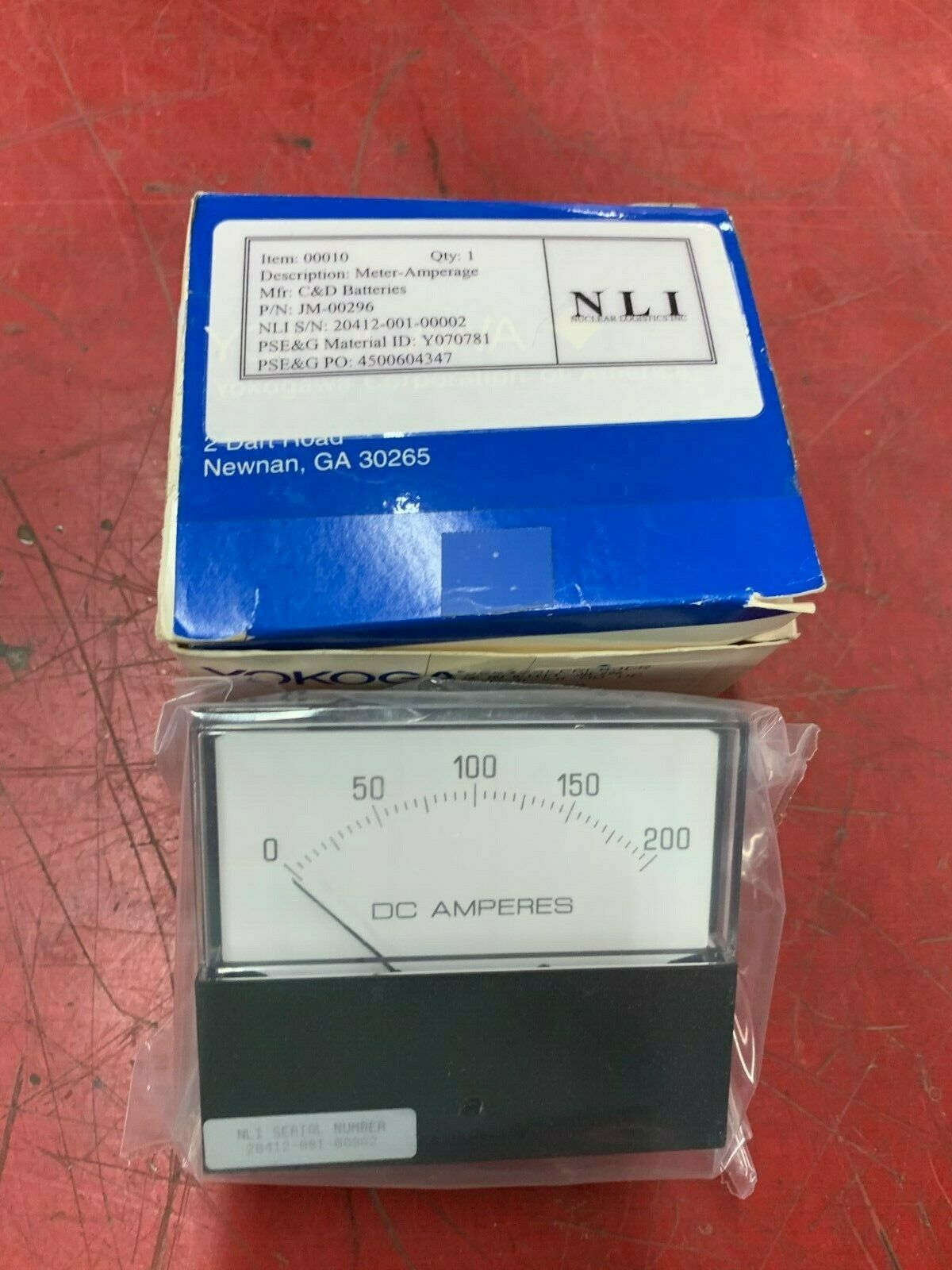 NEW IN BOX YOKOGAWA 0-200 DC AMP METER 255324ECRL8JCR