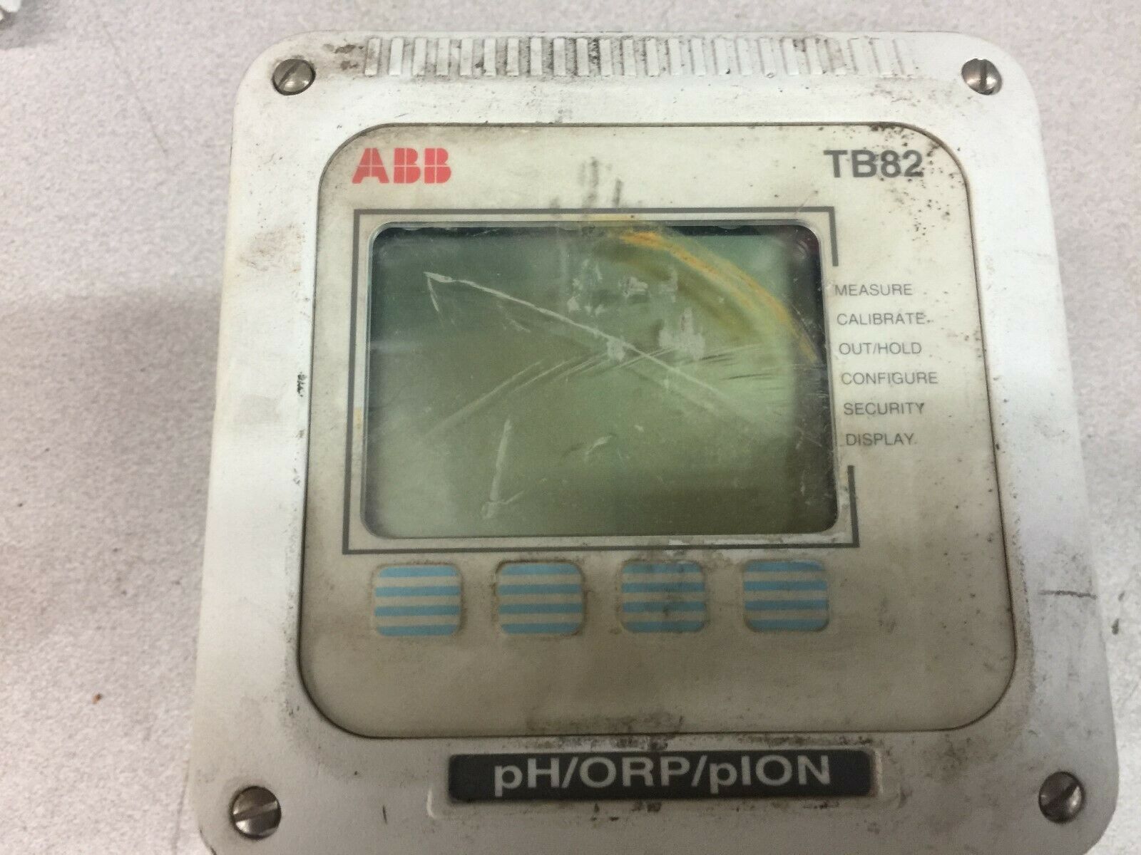 USED ABB 4-20MA 13.5-42 VDC PH MONITOR TRANSMITTER TB82PH2010110