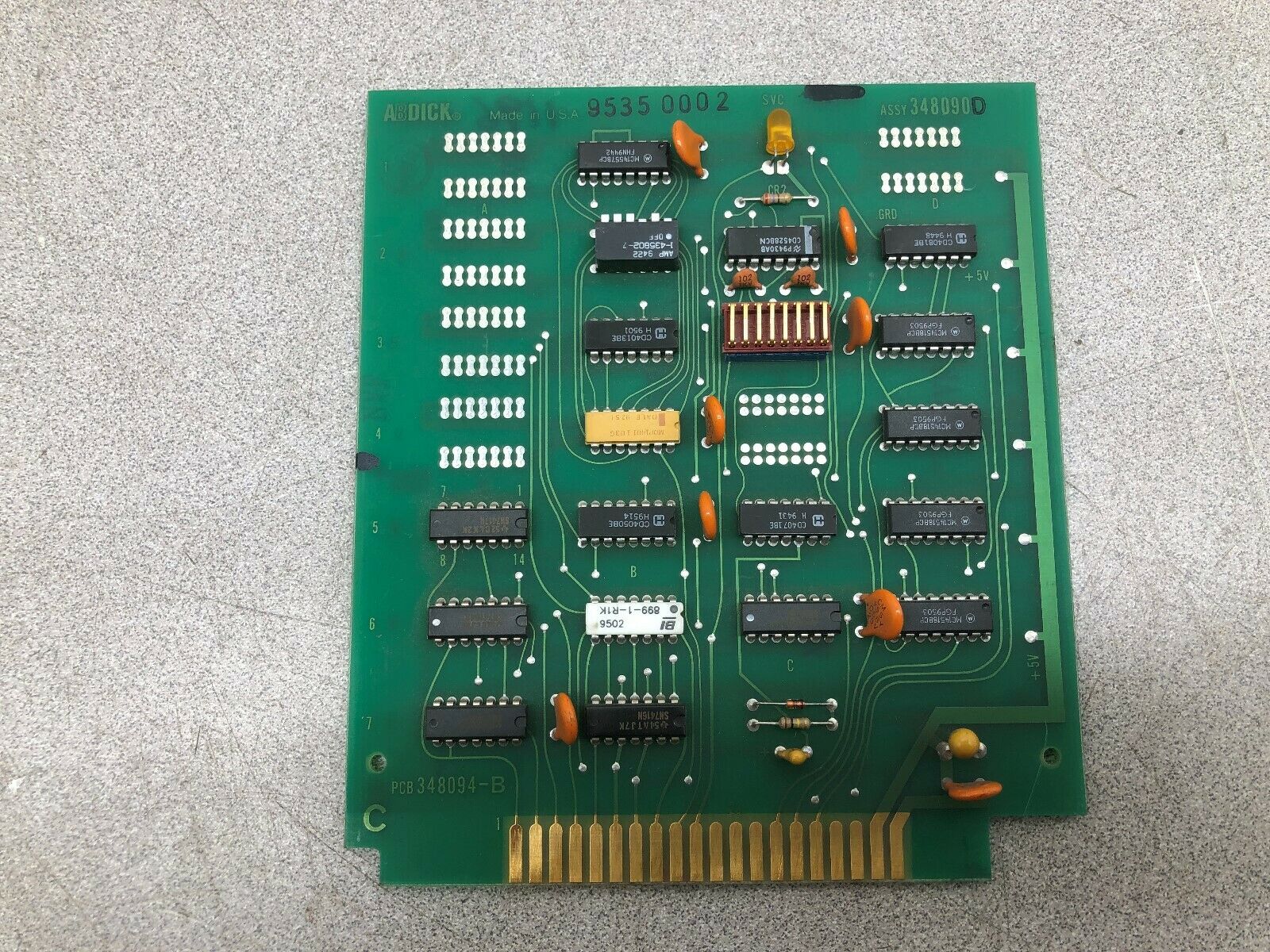 USED VIDEO JET CIRCUIT BOARD 348090D