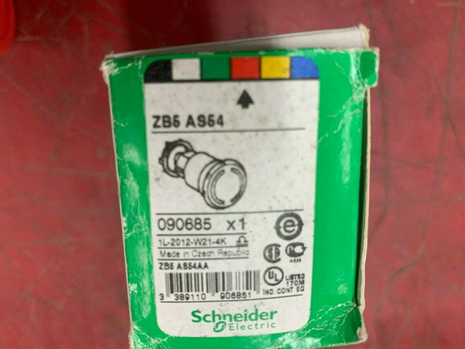 NEW IN BOX SCHNEIDER ELECTRIC RED PUSHBUTTON ZB5 AS54