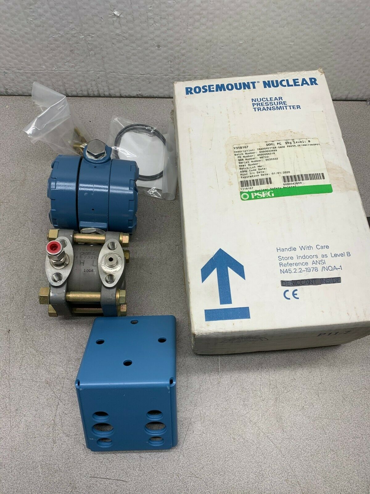 NEW IN BOX ROSEMOUNT NUCLEAR PRESSURE TRANSMITTER 1153GB8PAN0016