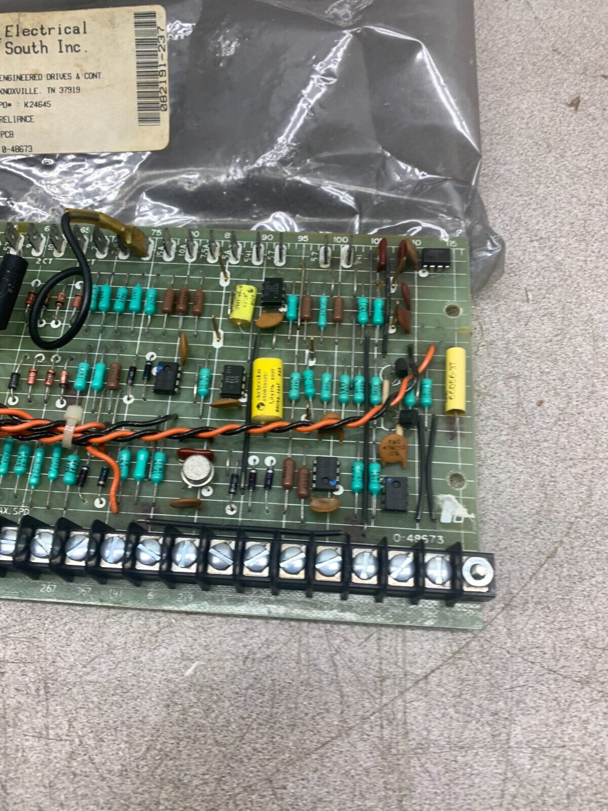 REFURBISHED RELIANCE ELECTRIC CIRCUIT BOARD 0-48673