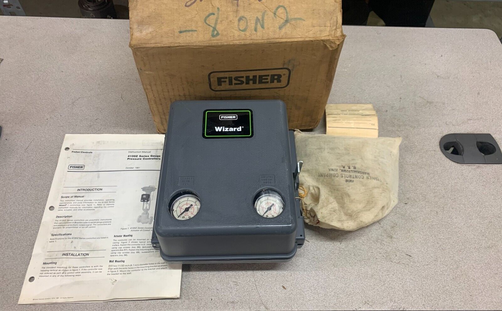 NEW IN BOX FISHER WIZARD PRESSURE CONTROLLER 4100ZR