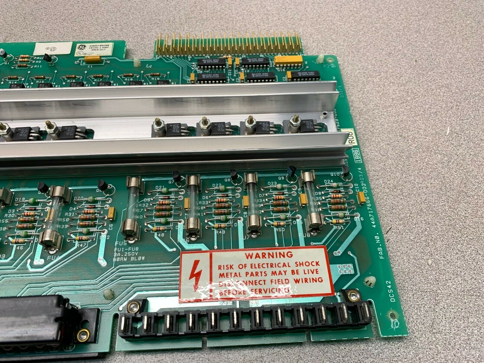 USED GENERAL ELECTRIC OUTPUT CIRCUIT BOARD IC600YB908B