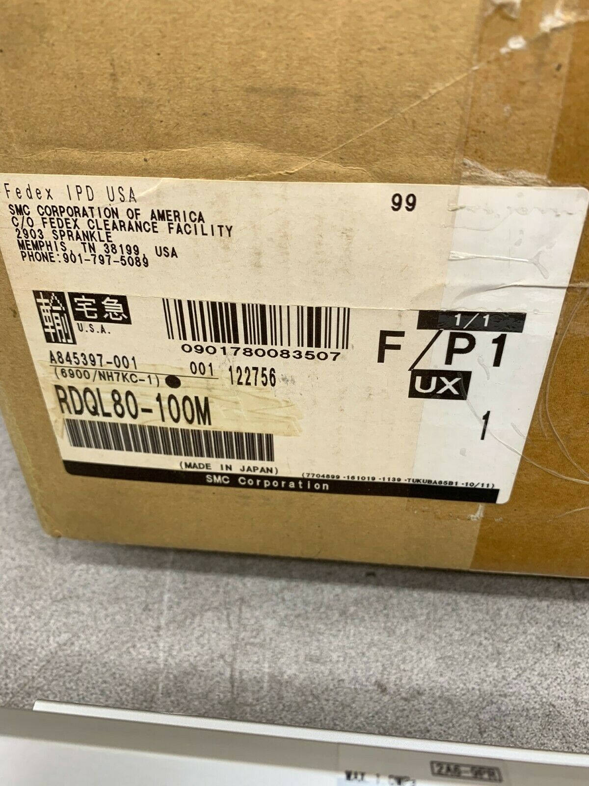 NEW IN BOX SMC PNEUMATIC CYLINDER RDQL80-100M