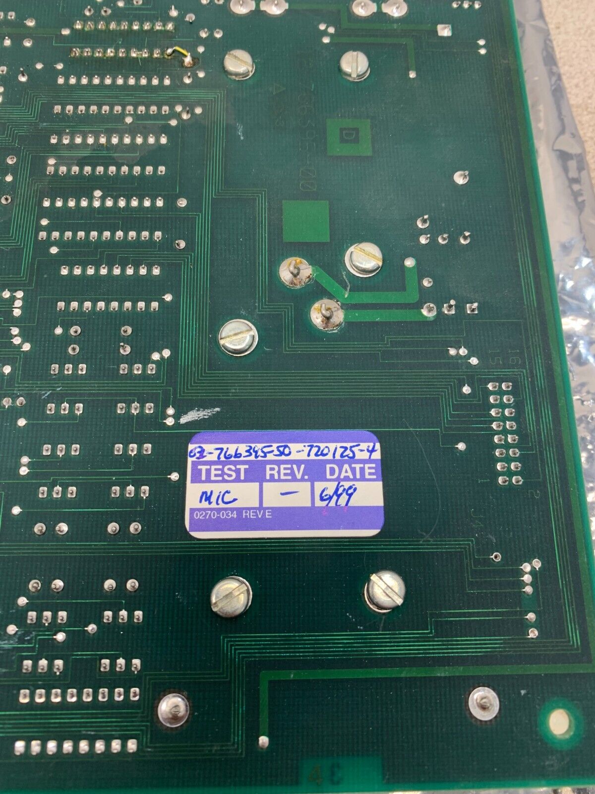 USED EMERSON PC DIGITAL BOARD 03-766395-50 A