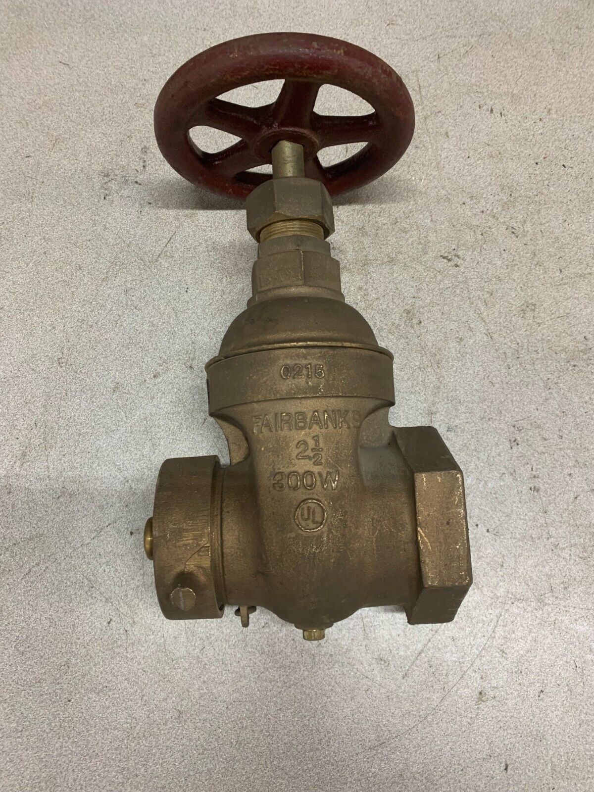 NEW NO BOX FAIRBANKS 2-1/2" GATE VALVE 300W 0215