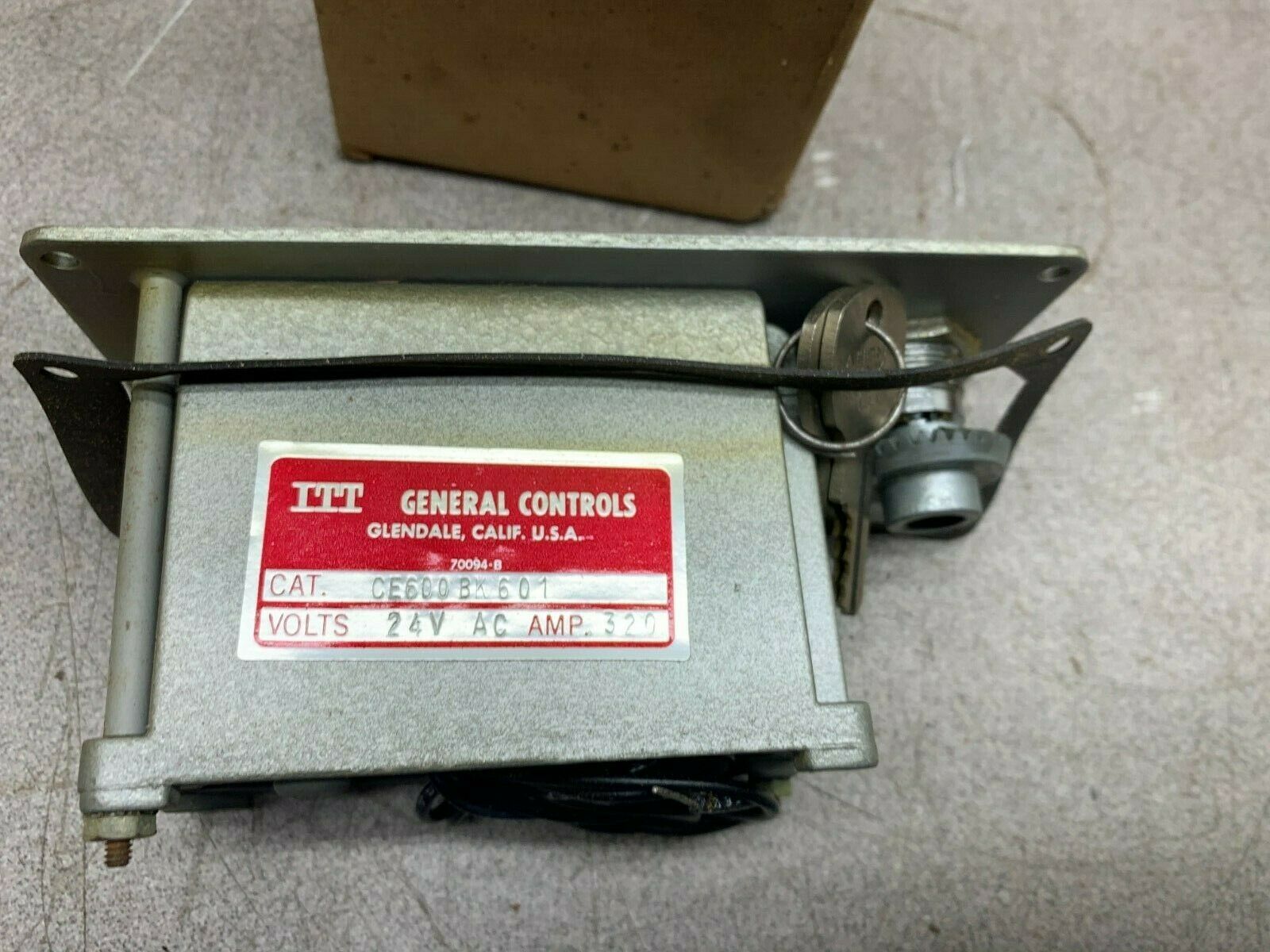 NEW IN BOX ITT CONTROLS 24V. 60HZ PART CE600BK601