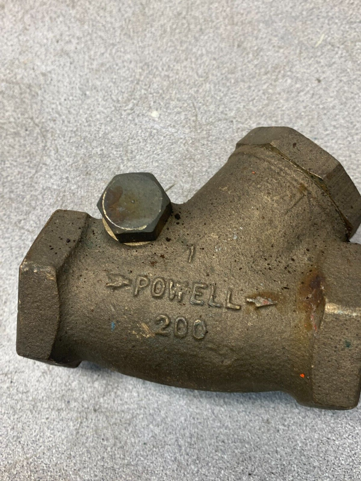 NEW NO BOX POWELL 1" SWING CHECK VALVE 200