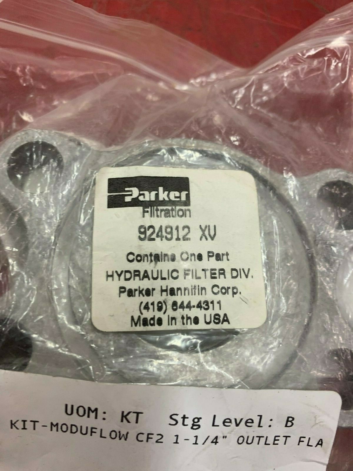 NEW IN BAG PARKER FILITRATION FLANGE 924912 XV