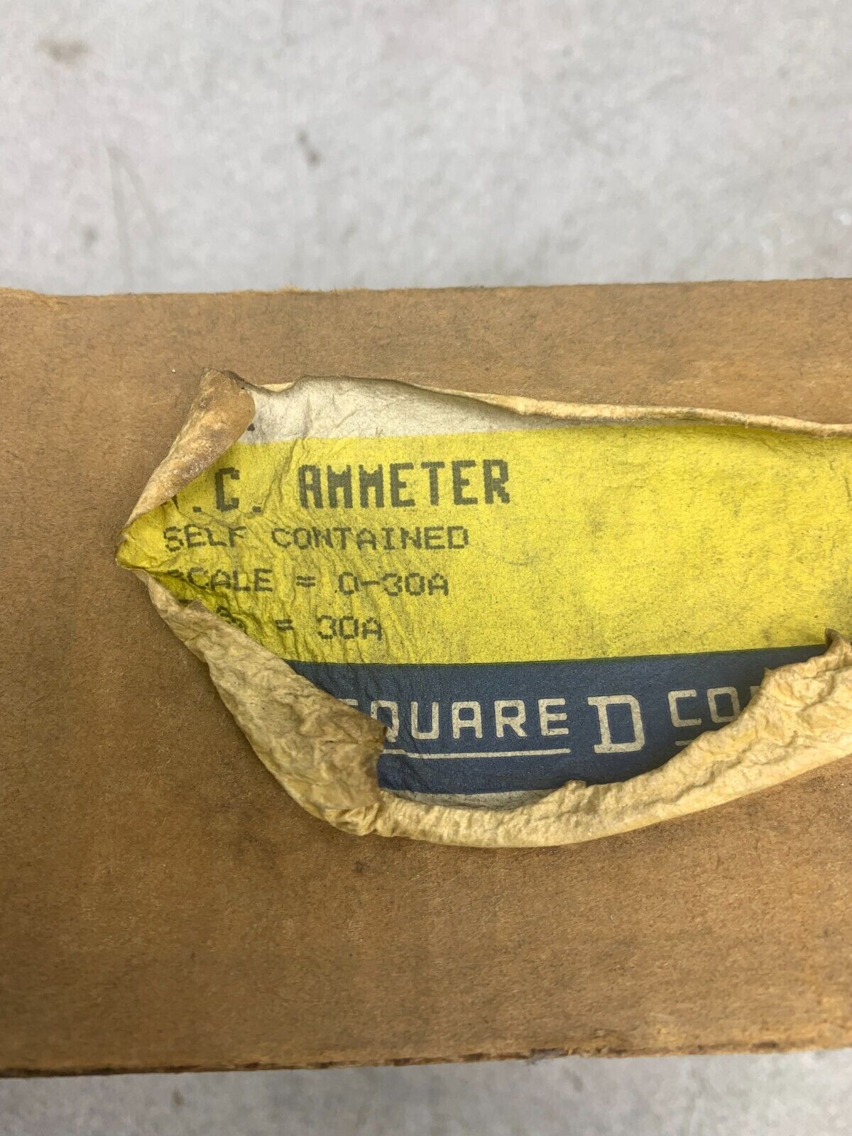 NEW IN BOX SQUARE D A.C. AMMETER CLE8-B3A30
