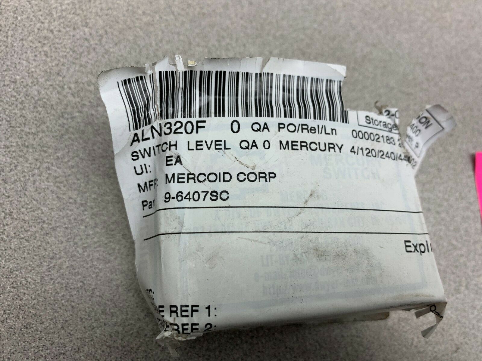 NEW IN BOX MERCOID SWITCH 9-640/SC-81