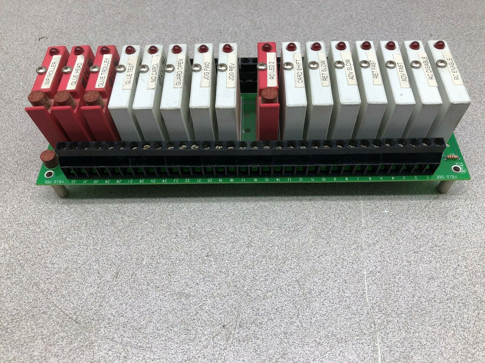 USED WESTERN RESERVE CONTROLS RELAY TERMINAL BOARD WRC4-A16T