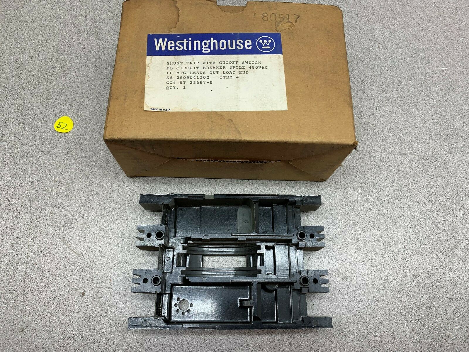 NEW IN BOX WESTINGHOUSE BREAKER 2609D41G02