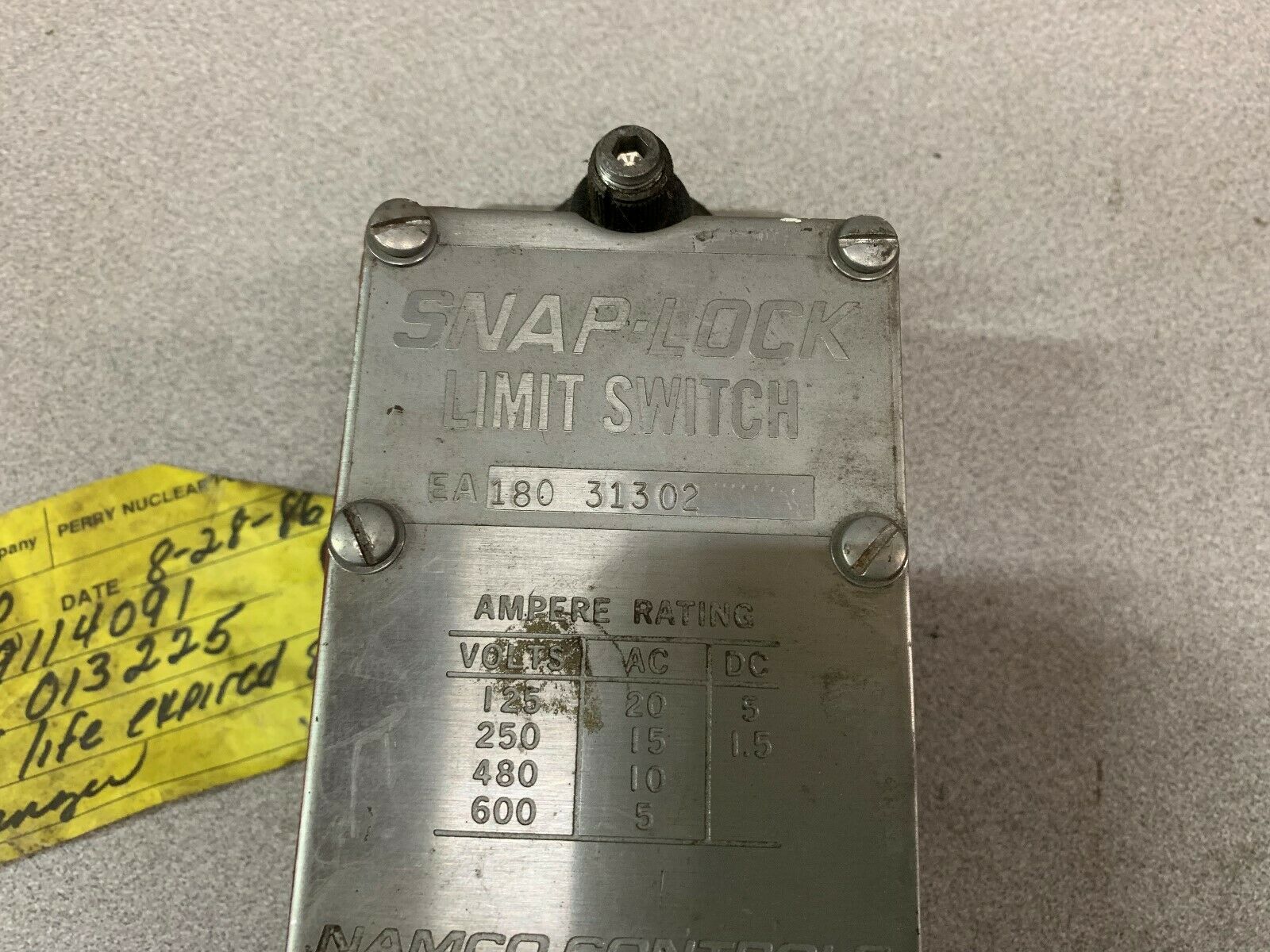 USED NAMCO LIMIT SWITCH EA-180-31302