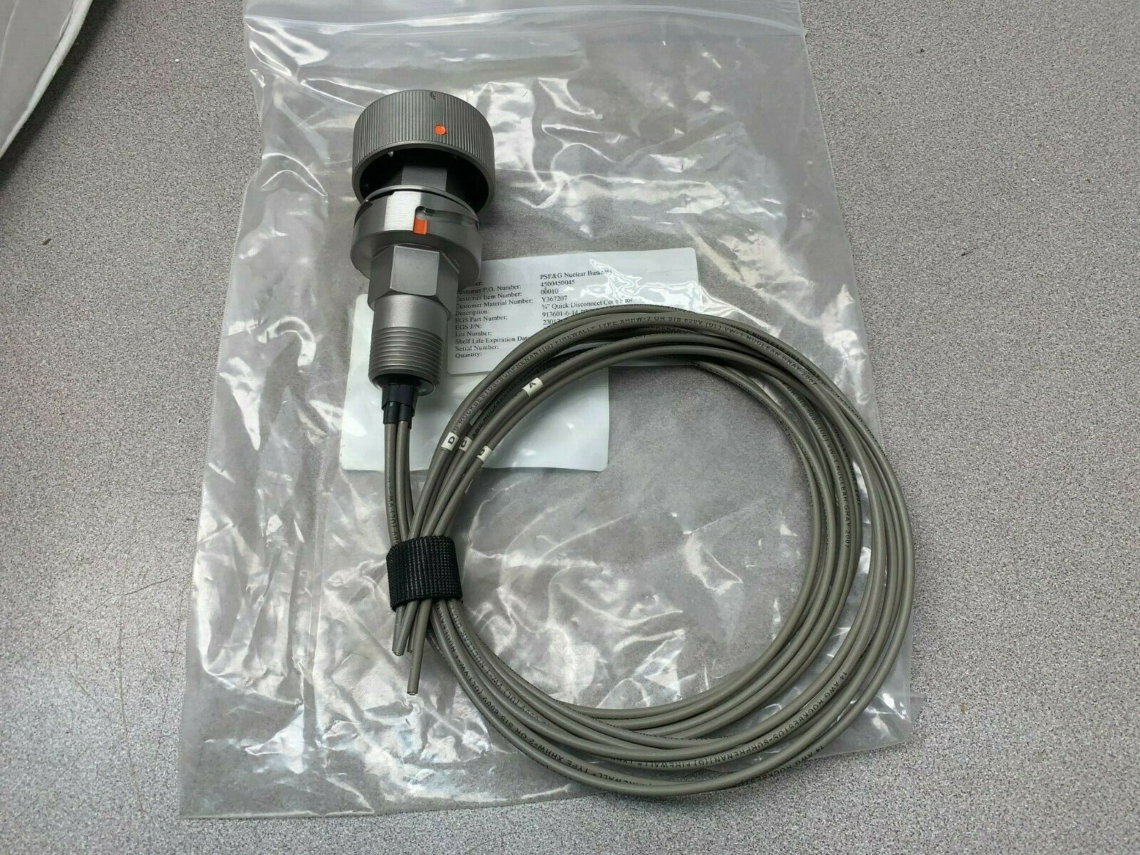 NEW NO BOX EGS 3/4" QUICK DISCONNECT CONNECTOR 913601-6-14-BPE3F00