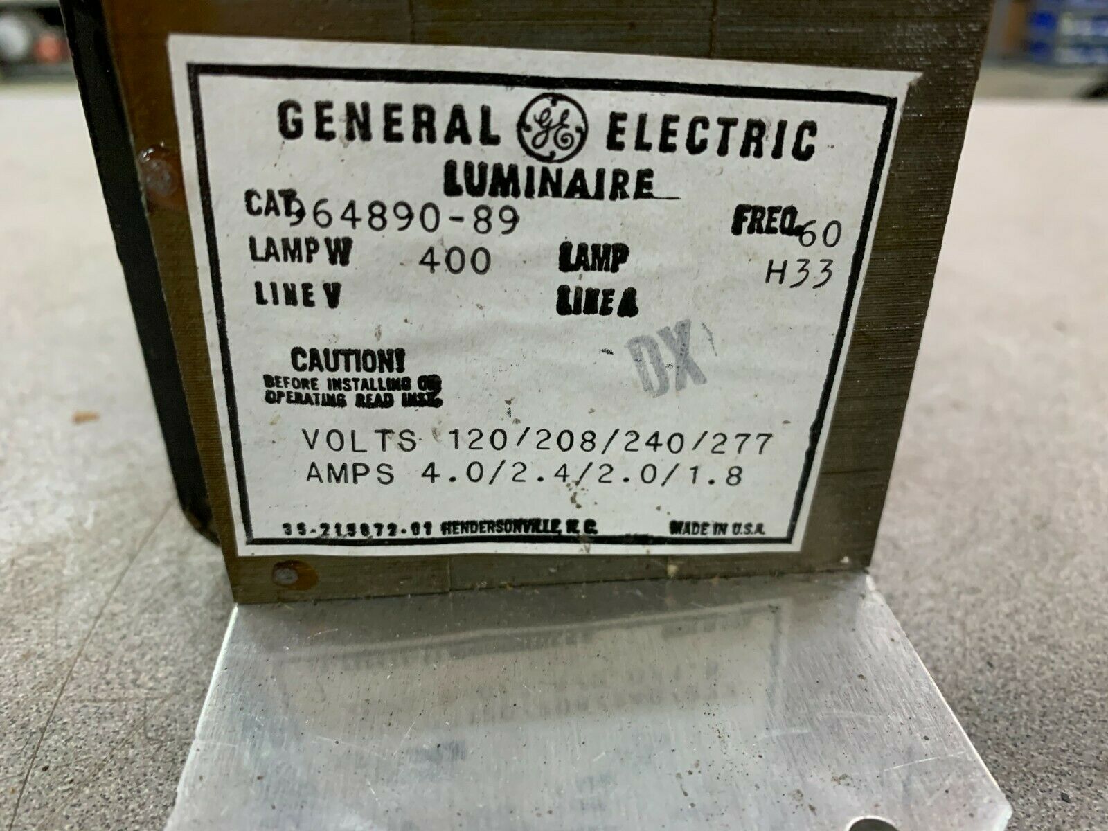 NEW NO BOX GENERAL ELECTRIC TRANSFORMER 964890-89