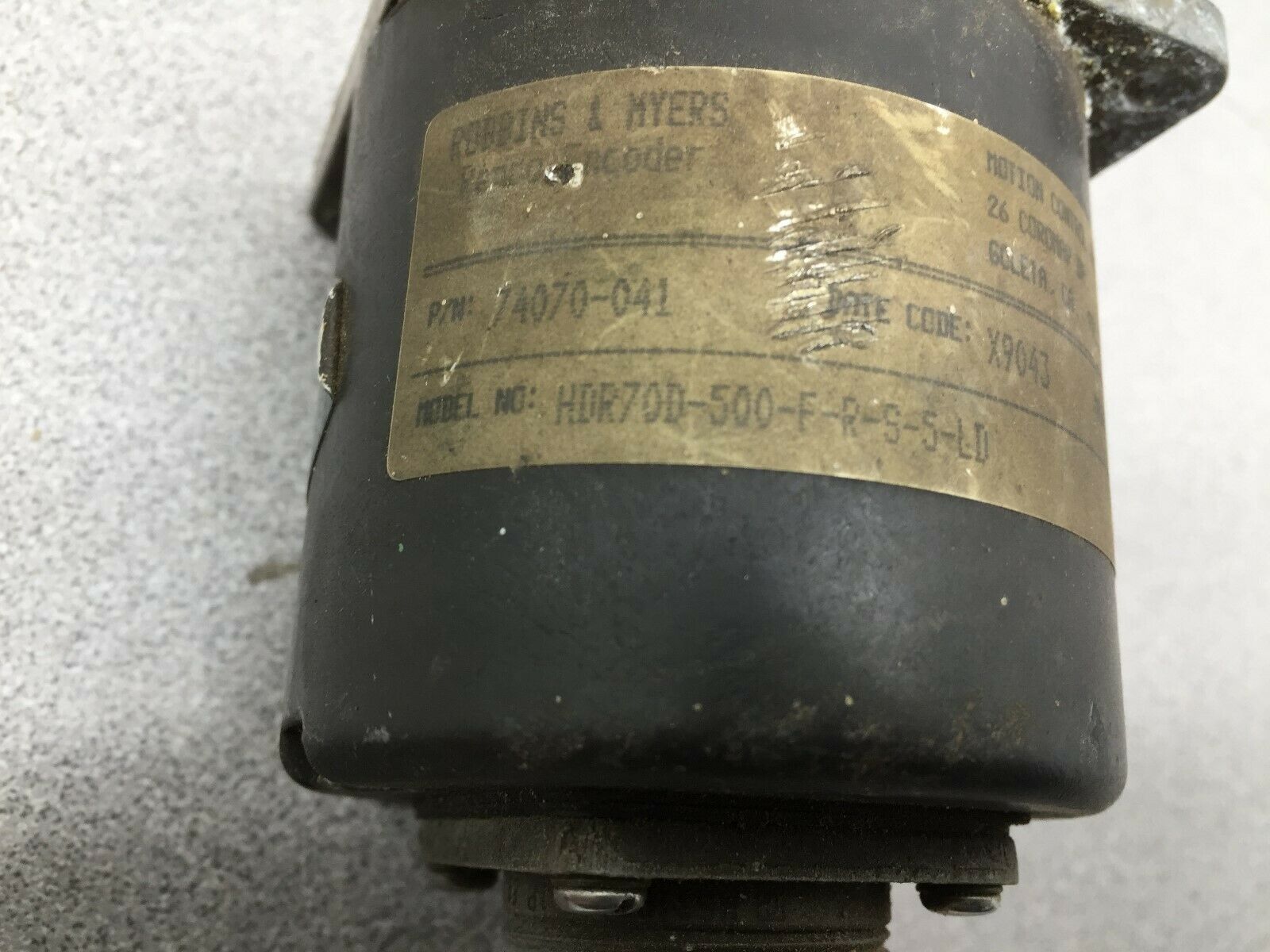 USED ROBBINS & MYERS ENCODER HDE70D-500-F-R-S-5-LD