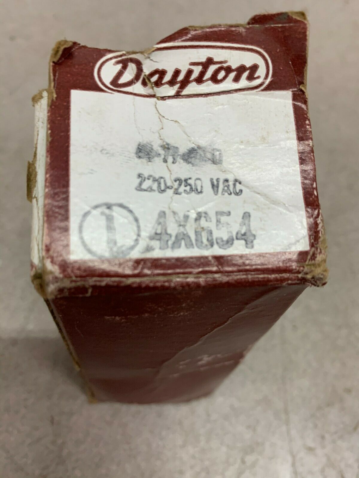 NEW IN BOX DAYTON CAPACITOR 4X654