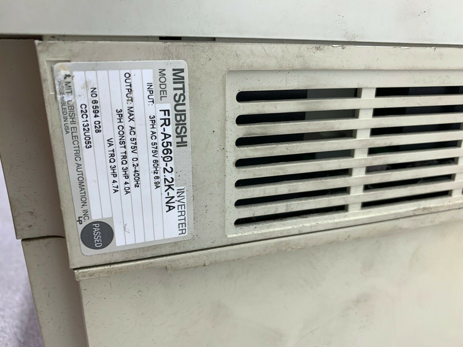 USED MITSUBISHI INVERTER DRIVE FR-A560-2.2K-NA