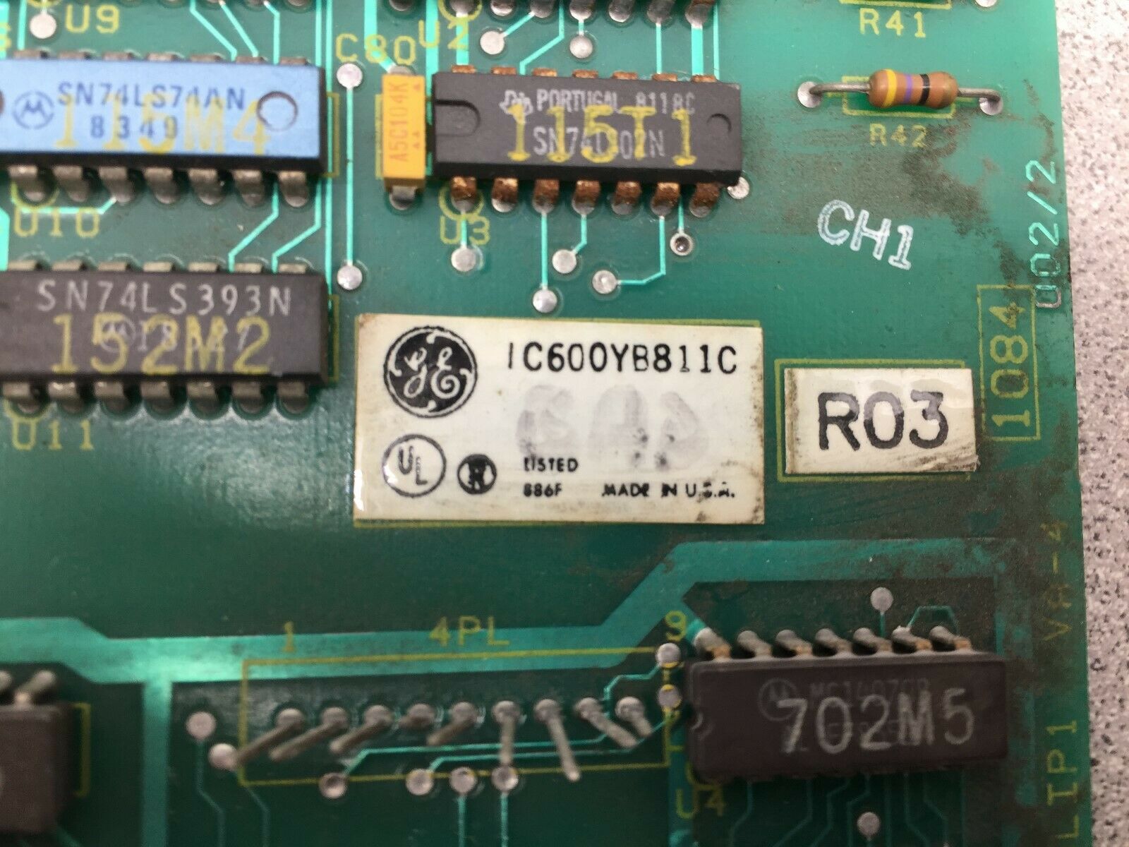 USED GE FANUC INPUT MODULE IC600YB811C