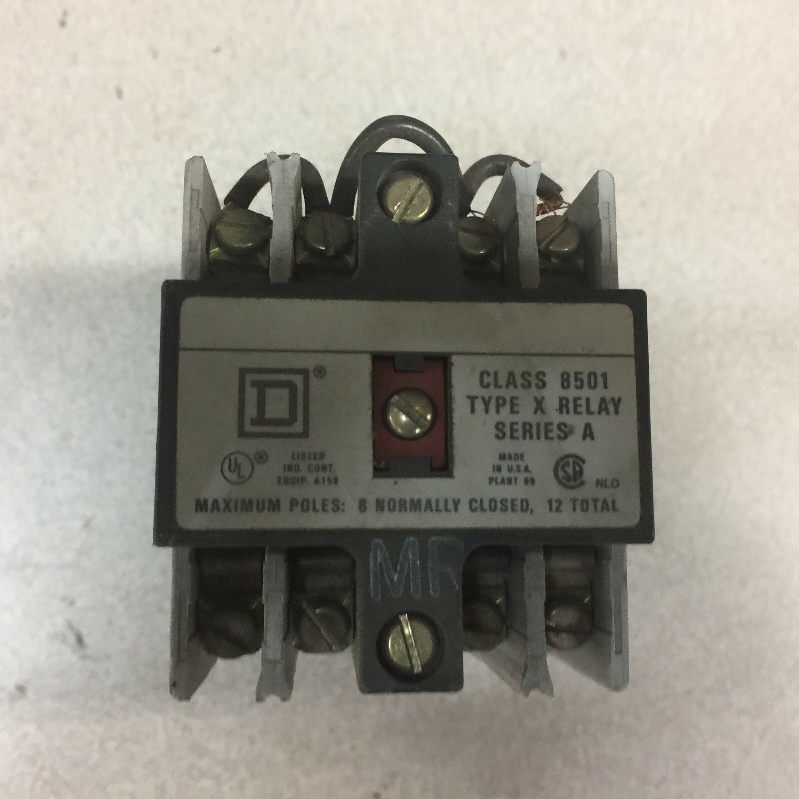 USED SQUARE D CONTROL RELAY 8501 X0 80