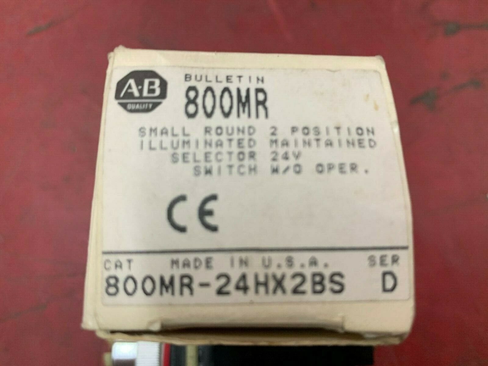 NEW IN BOX ALLEN BRADLEY SELECTOR SWITCH WITHOUT OPERATOR 800MR-24HX2BS SERIES D