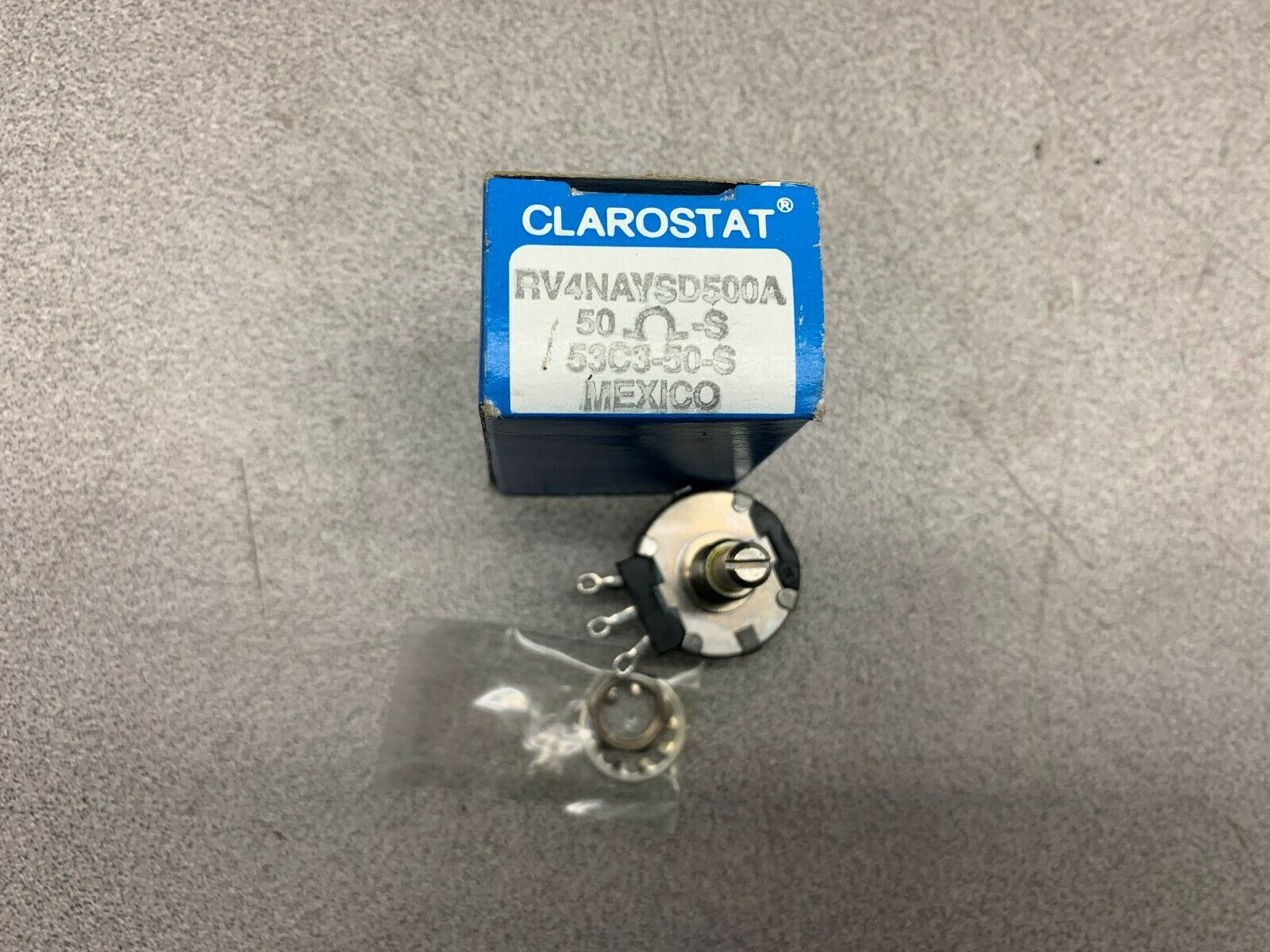 LOT OF 4 NEW IN BOX CLAROSTAT POTENTIOMETER RV4NAYS500A