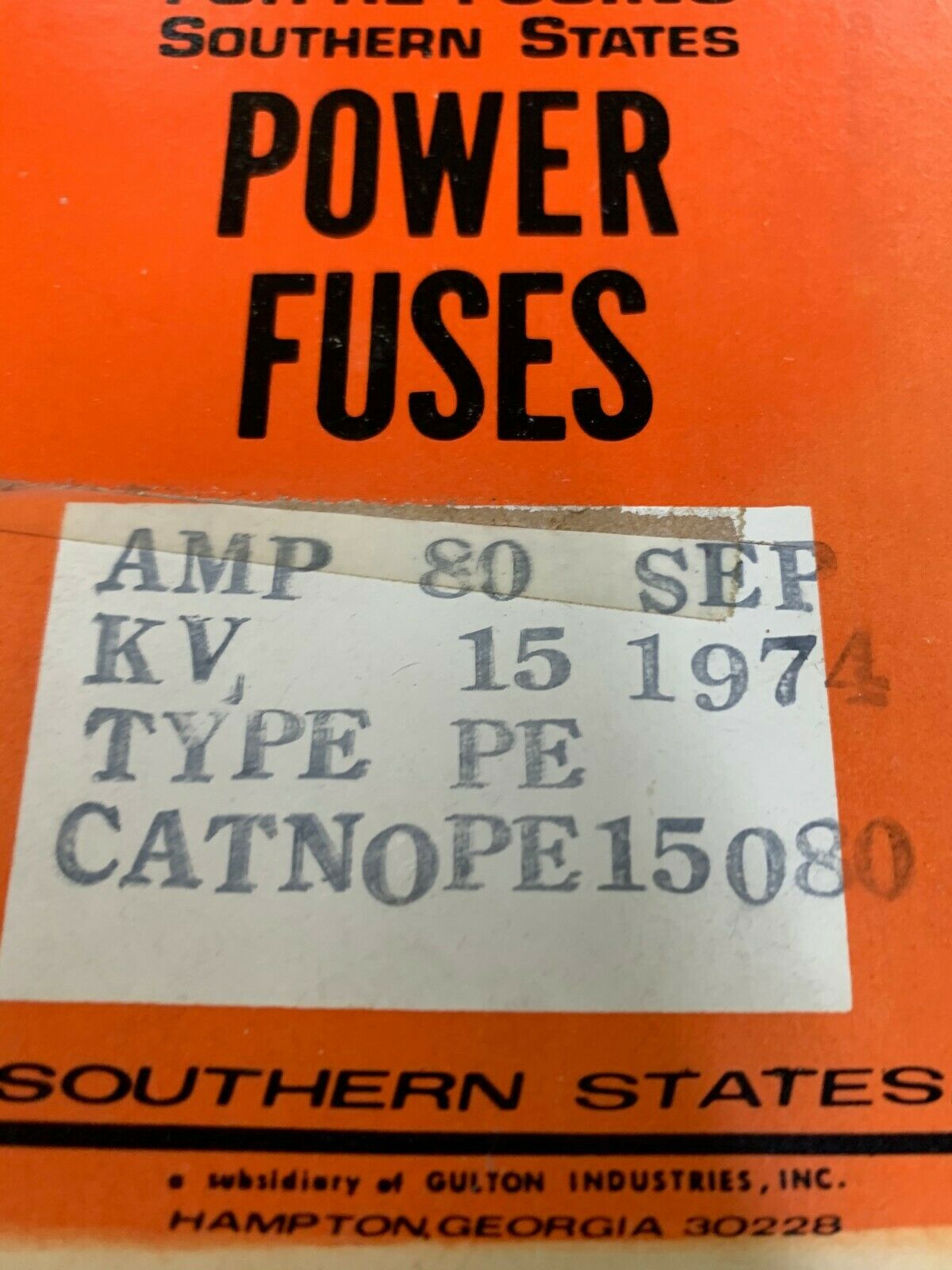 NEW IN BOX SOUTHERN STATE FUSE KITS N0PE15080
