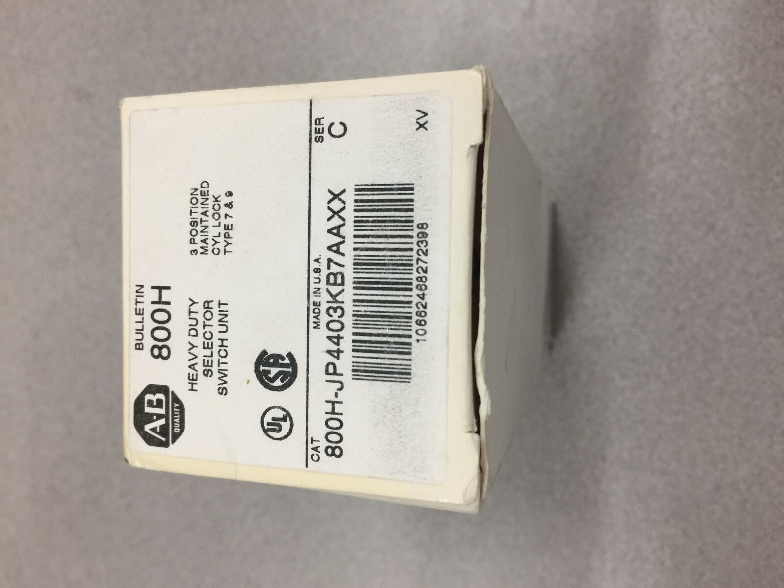 NEW IN BOX ALLEN BRADLEY HEAVY DUTY SELECTOR SWITCH 800H-JP4403KB7AAXX SER.C