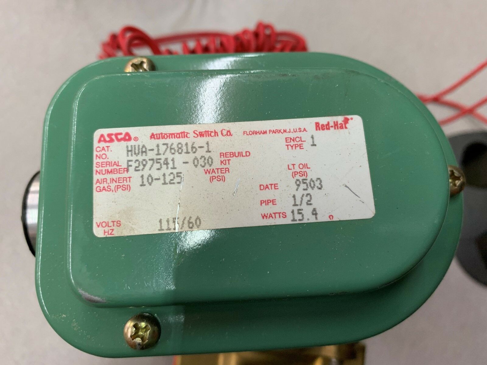 NEW NO BOX ASCO VALVE HVA-176816-1