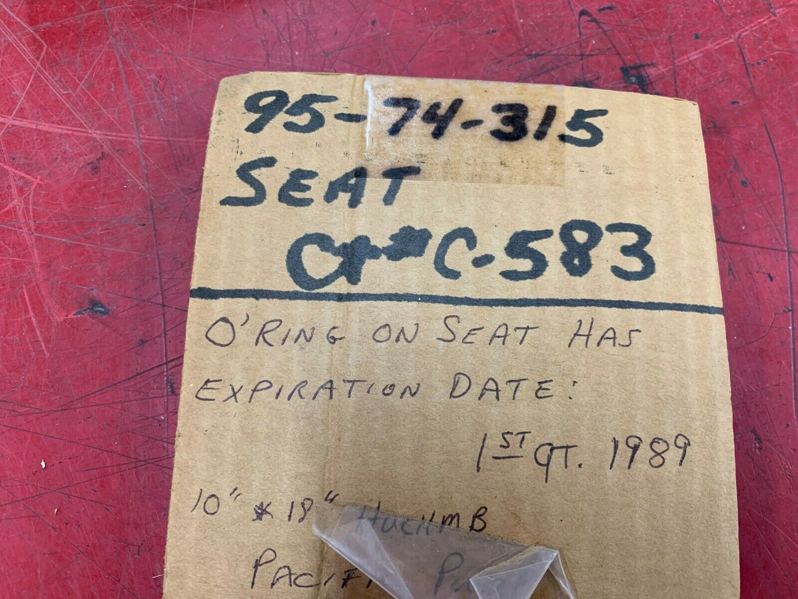 NEW JOHN CRANE 95-74-315 SEAT C-583