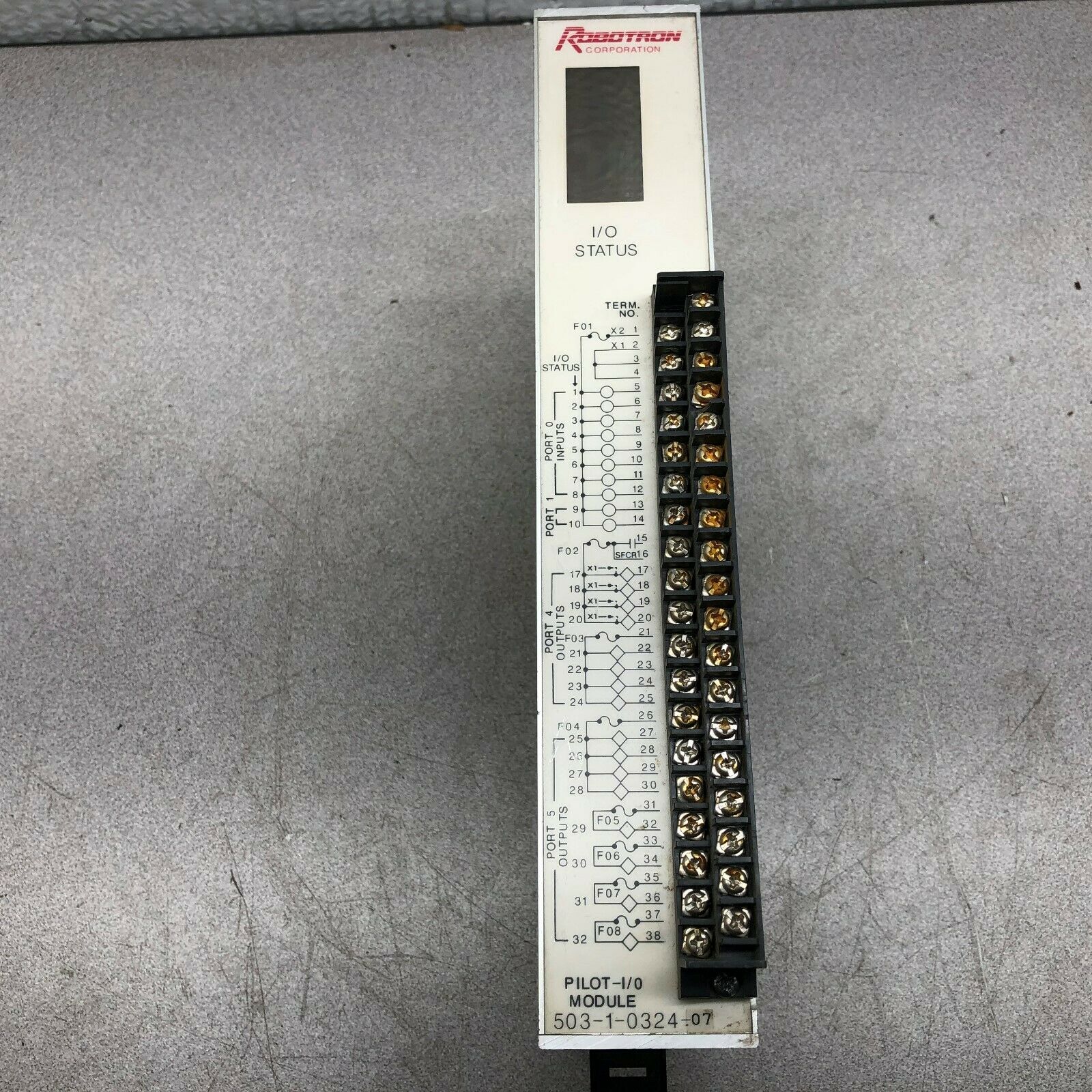 USED ROBOTRON PILOT I/O MODULE 503-1-0324-07