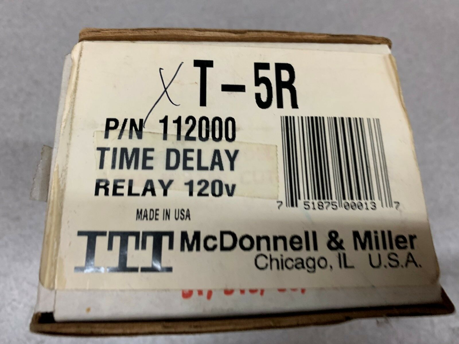 NEW IN BOX ITT RELAY T-5R