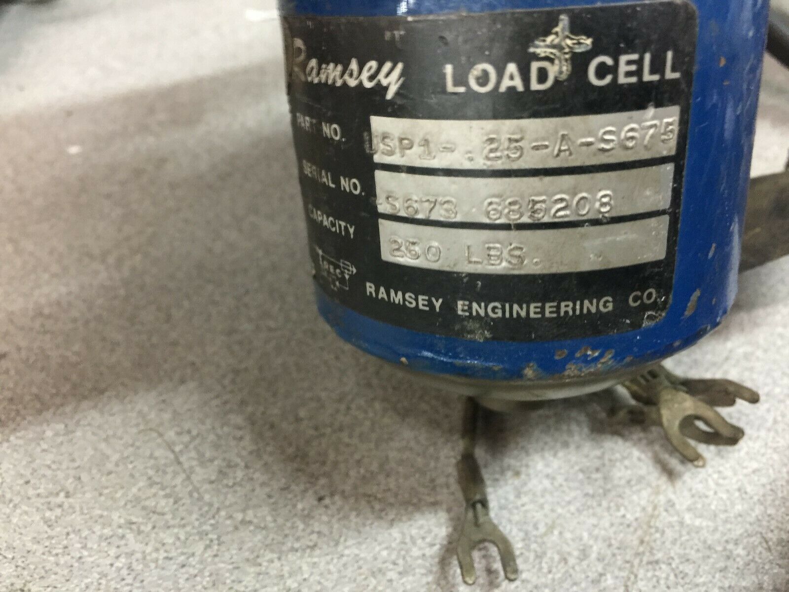 USED (LOT OF 4) RAMSEY 250 LBS LOAD CELL USP1-.25-A-S675