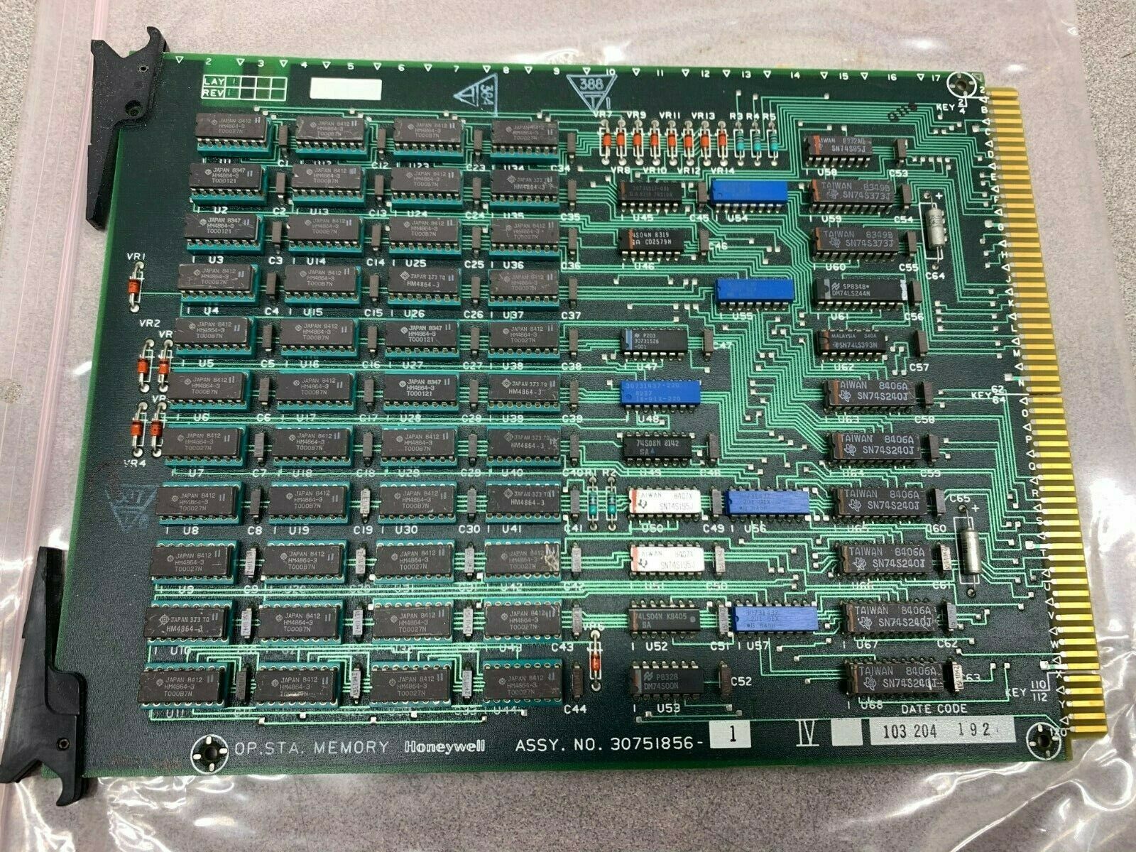 USED HONEYWELL CIRCUIT BOARD 30751856