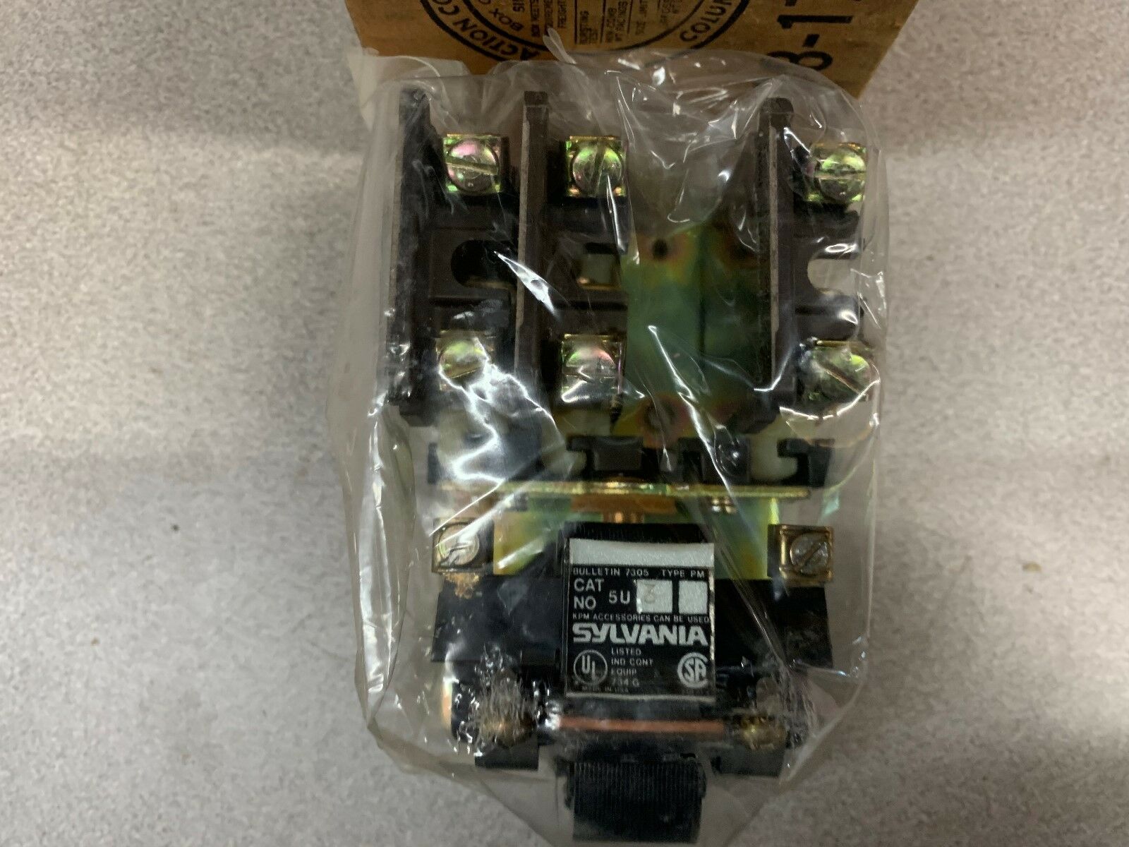 NEW IN BOX SYLVANIA RELAY 5U3.46